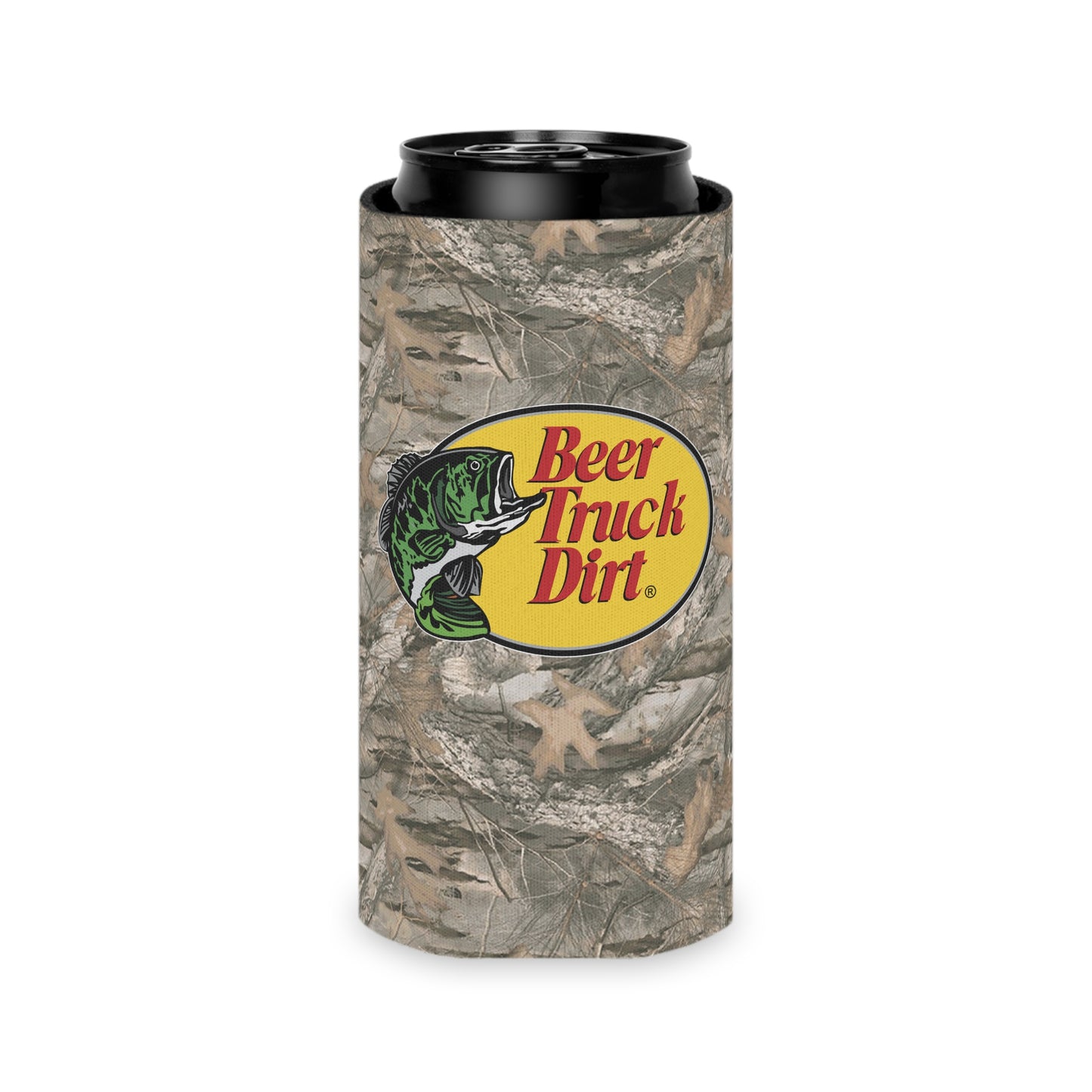 "Beer Truck Dirt" Camo Can Cooler