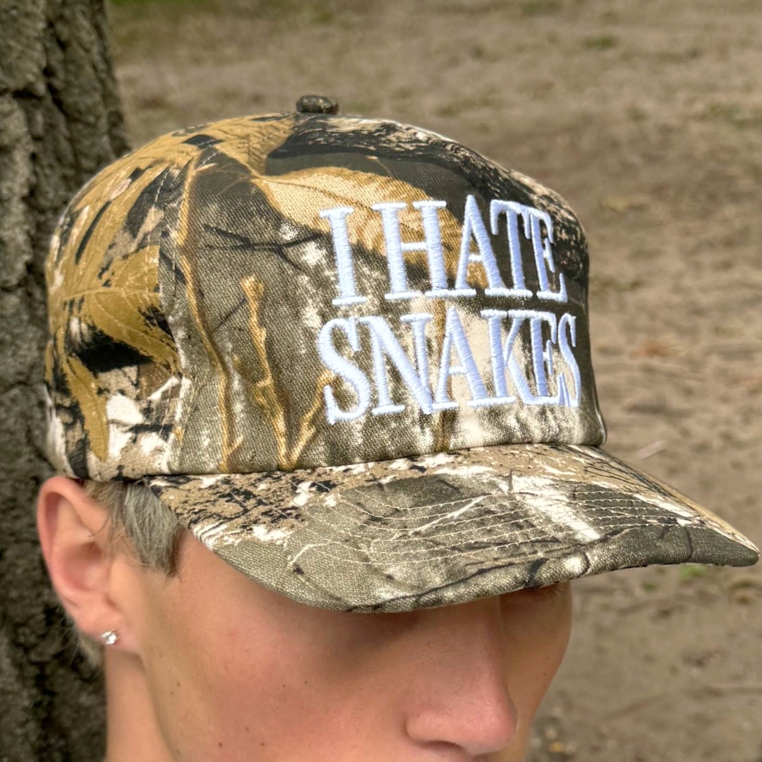 "I Hate Snakes" Camo Hat