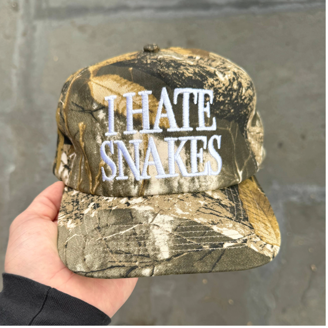 "I Hate Snakes" Camo Hat