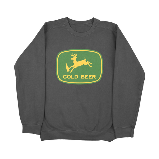 "Cold Beer" Deer Sweatshirt